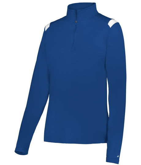 Augusta Sportswear LADIES ON THE RISE 1/4 ZIP PULLOVER 426600 ROYAL/WHITE (BA) S