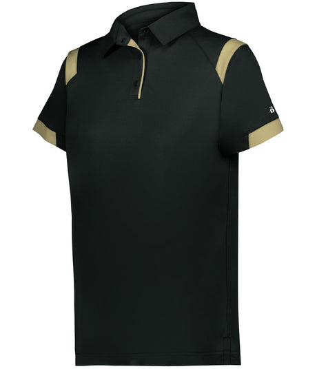 Augusta Sportswear LADIES ON THE RISE POLO 335100 BLACK/VEGAS (BA) S