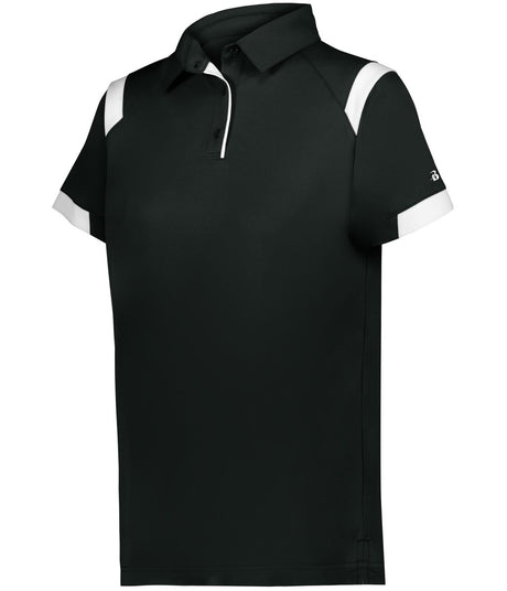 Augusta Sportswear LADIES ON THE RISE POLO 335100 BLACK/WHITE (BA) S