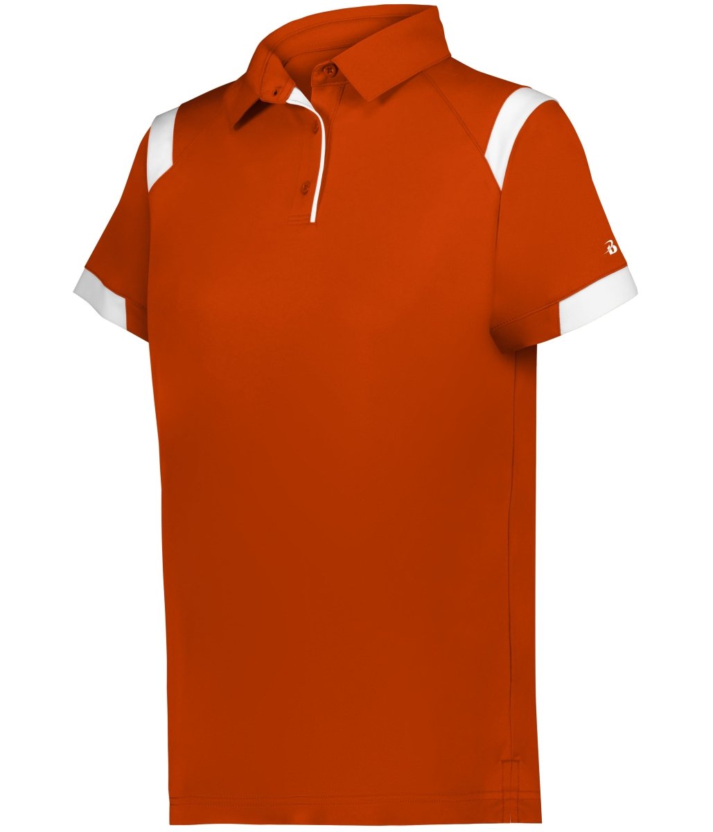 Augusta Sportswear LADIES ON THE RISE POLO 335100 BT. ORANGE/WHITE (BA) S
