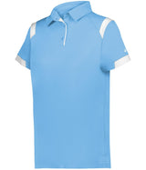 Augusta Sportswear LADIES ON THE RISE POLO 335100 COLUMBIA BLUE/WHITE (BA) S