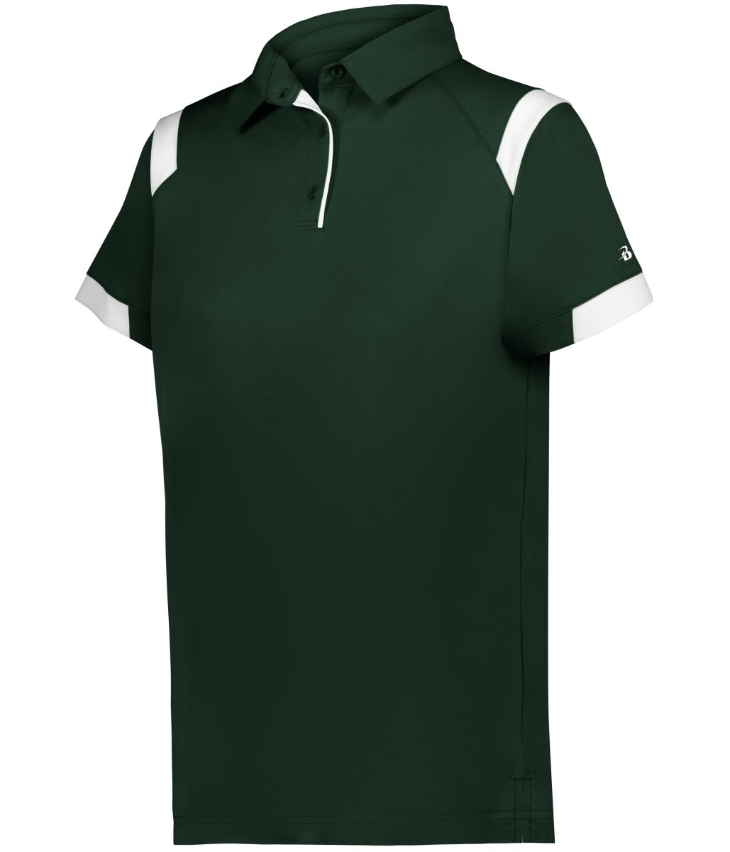 Augusta Sportswear LADIES ON THE RISE POLO 335100 FOREST/WHITE (BA) S