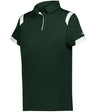 Augusta Sportswear LADIES ON THE RISE POLO 335100 FOREST/WHITE (BA) S