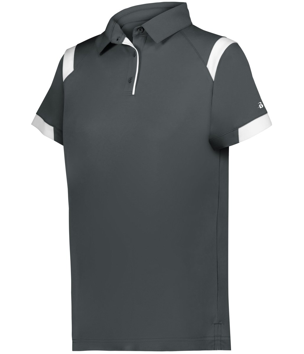 Augusta Sportswear LADIES ON THE RISE POLO 335100 GRAPHITE/WHITE (BA) S