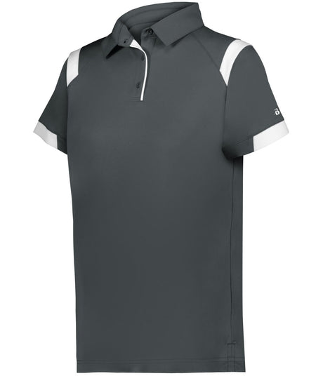Augusta Sportswear LADIES ON THE RISE POLO 335100 GRAPHITE/WHITE (BA) S