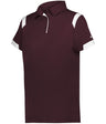 Augusta Sportswear LADIES ON THE RISE POLO 335100 MAROON/WHITE (BA) S