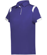 Augusta Sportswear LADIES ON THE RISE POLO 335100 PURPLE/WHITE (BA) S