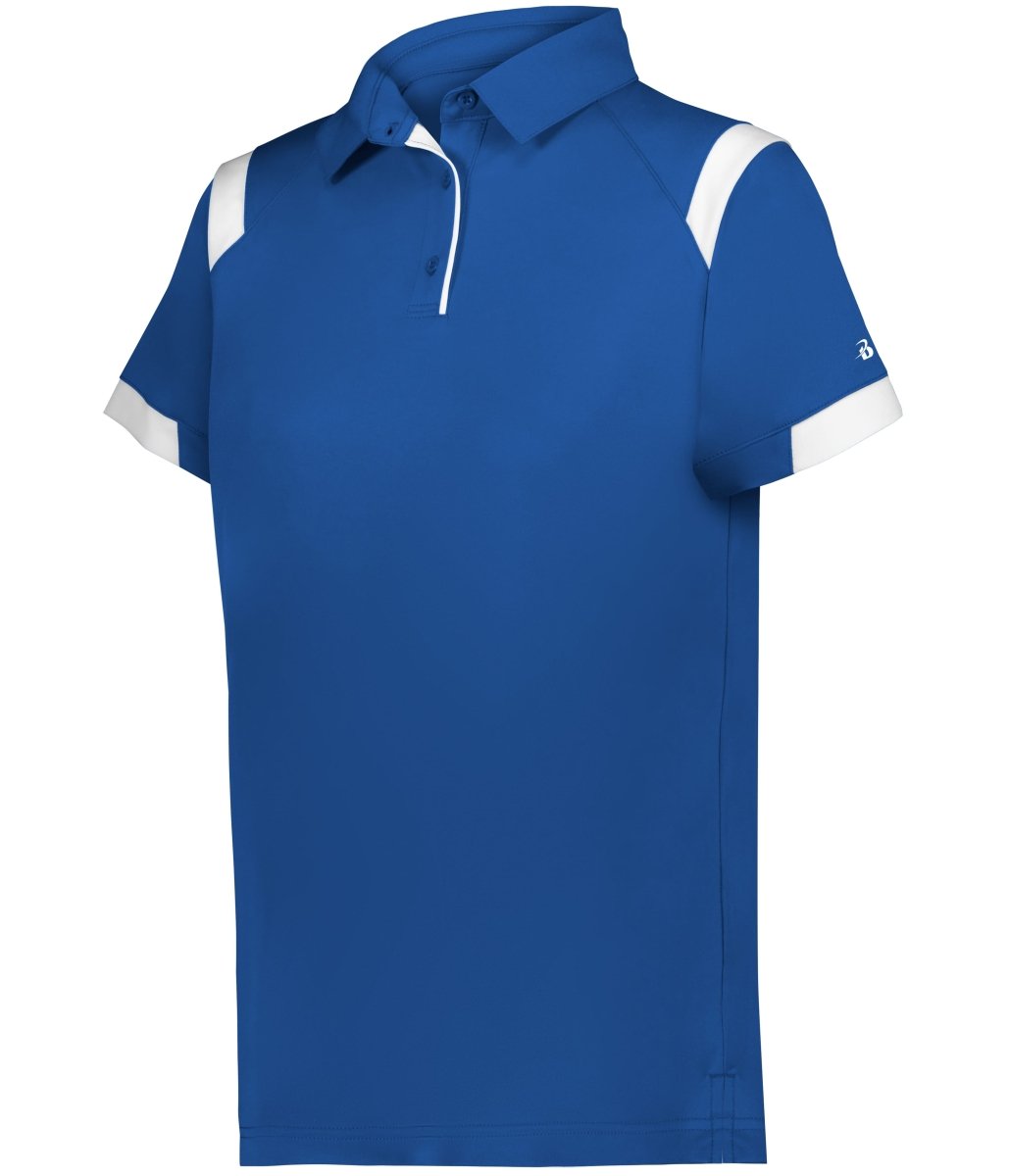 Augusta Sportswear LADIES ON THE RISE POLO 335100 ROYAL/WHITE (BA) S