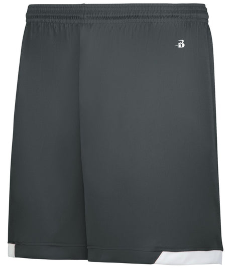 Augusta Sportswear LADIES ON THE RISE SHORTS - Augusta Sportswear 710200 GRAPHITE/WHITE (BA) S