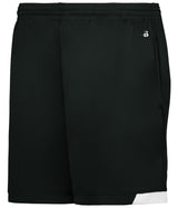 Augusta Sportswear LADIES ON THE RISE SHORTS WITH POCKETS - Augusta Sportswear 726000 BLACK/WHITE (BA) S