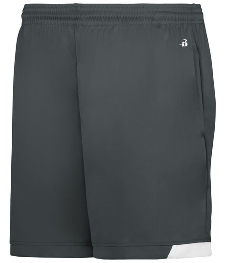 Augusta Sportswear LADIES ON THE RISE SHORTS WITH POCKETS - Augusta Sportswear 726000 GRAPHITE/WHITE (BA) S