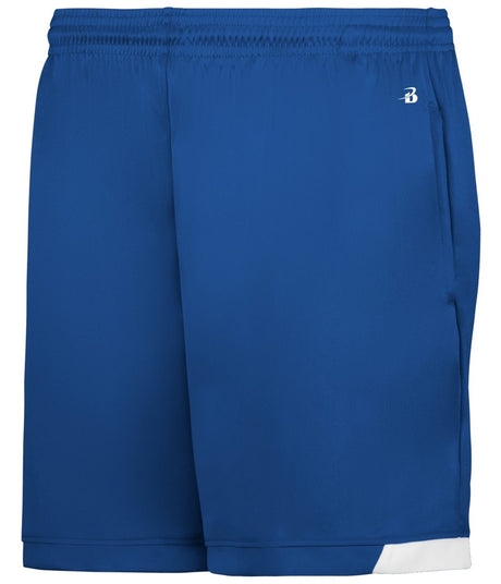 Augusta Sportswear LADIES ON THE RISE SHORTS WITH POCKETS - Augusta Sportswear 726000 ROYAL/WHITE (BA) S