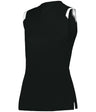 Augusta Sportswear LADIES ON THE RISE SLEEVELESS SOFTBALL JERSEY 495100 BLACK/WHITE (BA) S