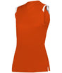 Augusta Sportswear LADIES ON THE RISE SLEEVELESS SOFTBALL JERSEY 495100 BT. ORANGE/WHITE (BA) S