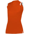 Augusta Sportswear LADIES ON THE RISE SLEEVELESS SOFTBALL JERSEY 495100 BT. ORANGE/WHITE (BA) S