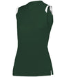 Augusta Sportswear LADIES ON THE RISE SLEEVELESS SOFTBALL JERSEY 495100 FOREST/WHITE (BA) S