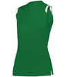 Augusta Sportswear LADIES ON THE RISE SLEEVELESS SOFTBALL JERSEY 495100 KELLY/WHITE (BA) S