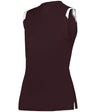 Augusta Sportswear LADIES ON THE RISE SLEEVELESS SOFTBALL JERSEY 495100 MAROON/WHITE (BA) S