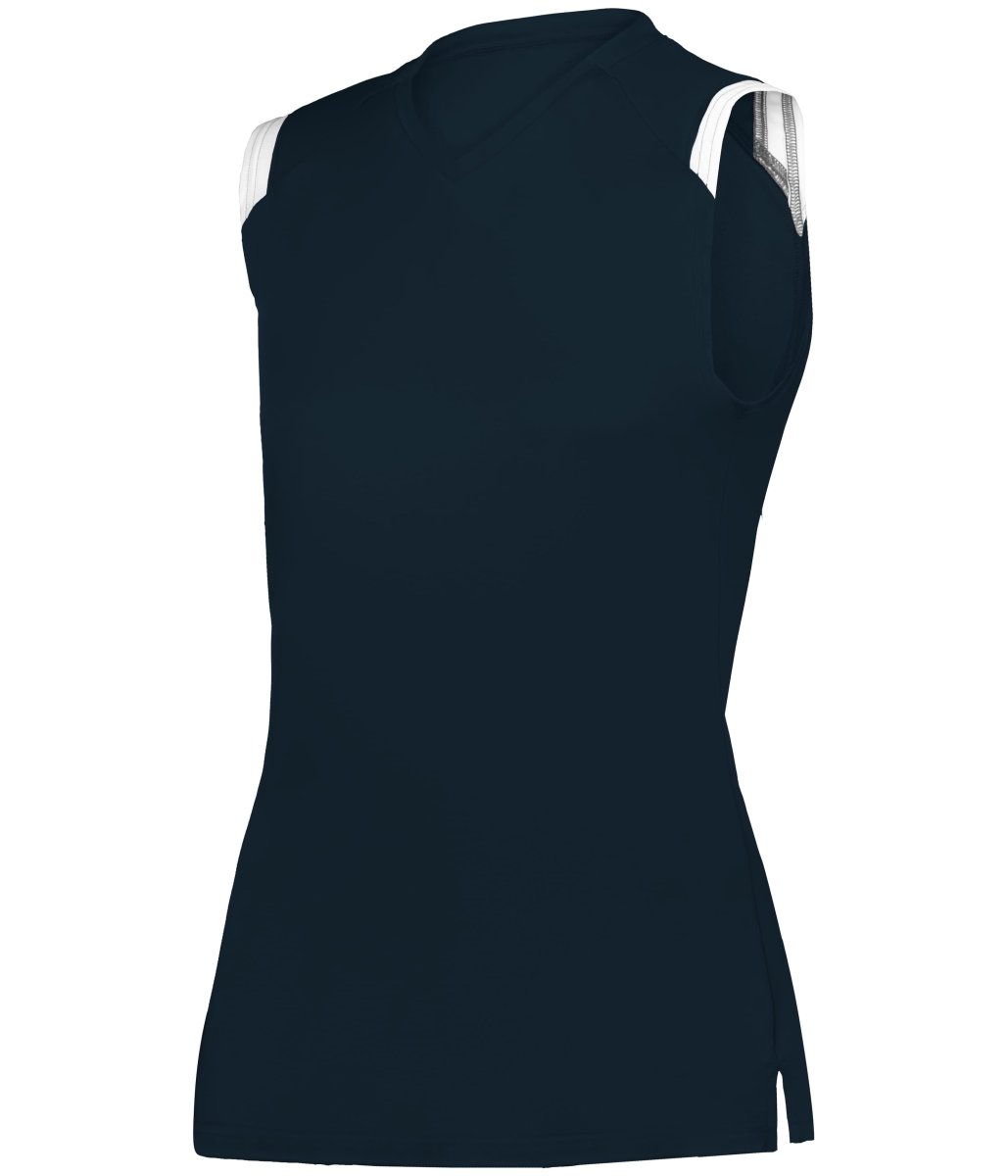 Augusta Sportswear LADIES ON THE RISE SLEEVELESS SOFTBALL JERSEY 495100 NAVY/WHITE (BA) S