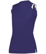 Augusta Sportswear LADIES ON THE RISE SLEEVELESS SOFTBALL JERSEY 495100 PURPLE/WHITE (BA) S