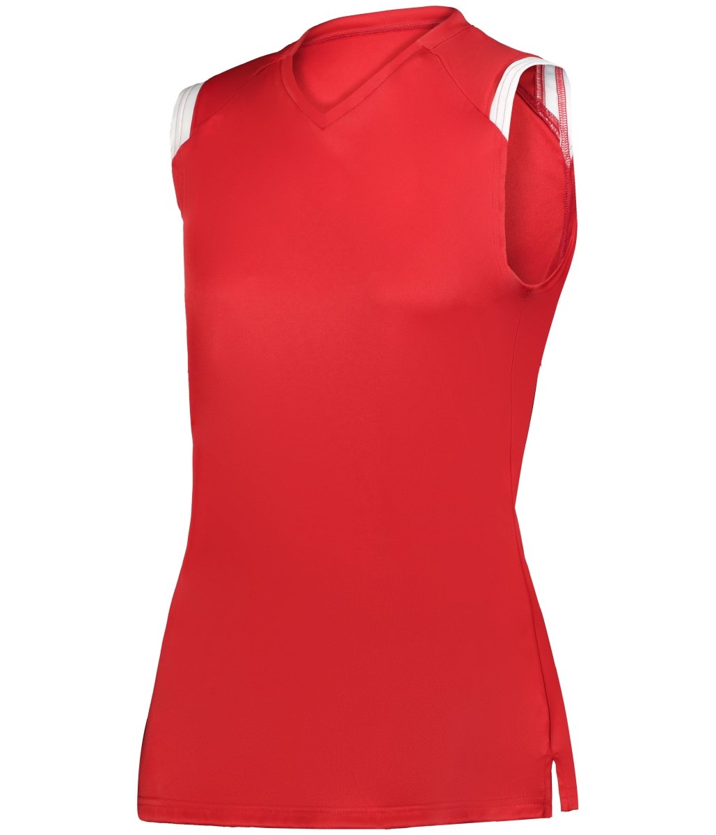 Augusta Sportswear LADIES ON THE RISE SLEEVELESS SOFTBALL JERSEY 495100 RED/WHITE (BA) S