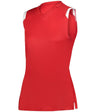 Augusta Sportswear LADIES ON THE RISE SLEEVELESS SOFTBALL JERSEY 495100 RED/WHITE (BA) S