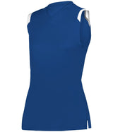 Augusta Sportswear LADIES ON THE RISE SLEEVELESS SOFTBALL JERSEY 495100 ROYAL/WHITE (BA) S