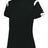 Augusta Sportswear LADIES ON THE RISE TEE 438000 BLACK/WHITE (BA) S