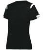 Augusta Sportswear LADIES ON THE RISE TEE 438000 BLACK/WHITE (BA) S