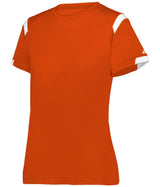 Augusta Sportswear LADIES ON THE RISE TEE 438000 BT. ORANGE/WHITE (BA) S