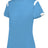 Augusta Sportswear LADIES ON THE RISE TEE 438000 COLUMBIA BLUE/WHITE (BA) S