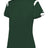 Augusta Sportswear LADIES ON THE RISE TEE 438000 FOREST/WHITE (BA) S