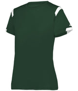 Augusta Sportswear LADIES ON THE RISE TEE 438000 FOREST/WHITE (BA) S