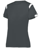 Augusta Sportswear LADIES ON THE RISE TEE 438000 GRAPHITE/WHITE (BA) S