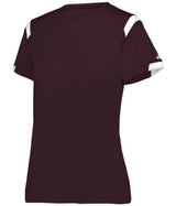 Augusta Sportswear LADIES ON THE RISE TEE 438000 MAROON/WHITE (BA) S