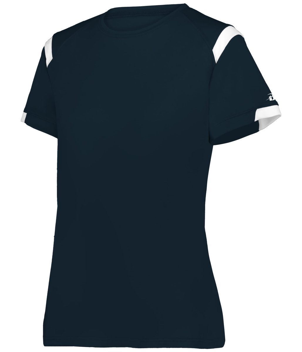 Augusta Sportswear LADIES ON THE RISE TEE 438000 NAVY/WHITE (BA) S