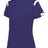 Augusta Sportswear LADIES ON THE RISE TEE 438000 PURPLE/WHITE (BA) S