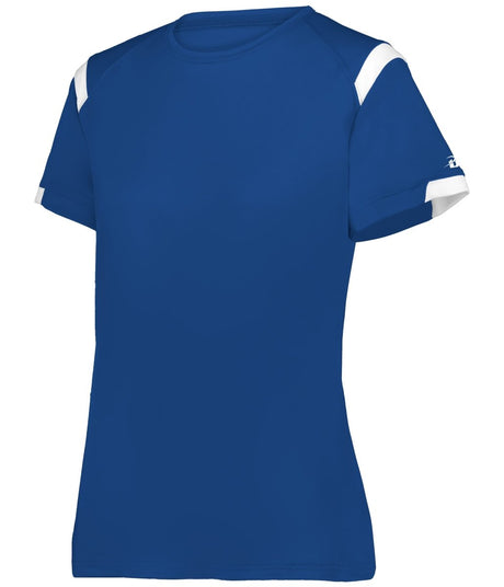 Augusta Sportswear LADIES ON THE RISE TEE 438000 ROYAL/WHITE (BA) S