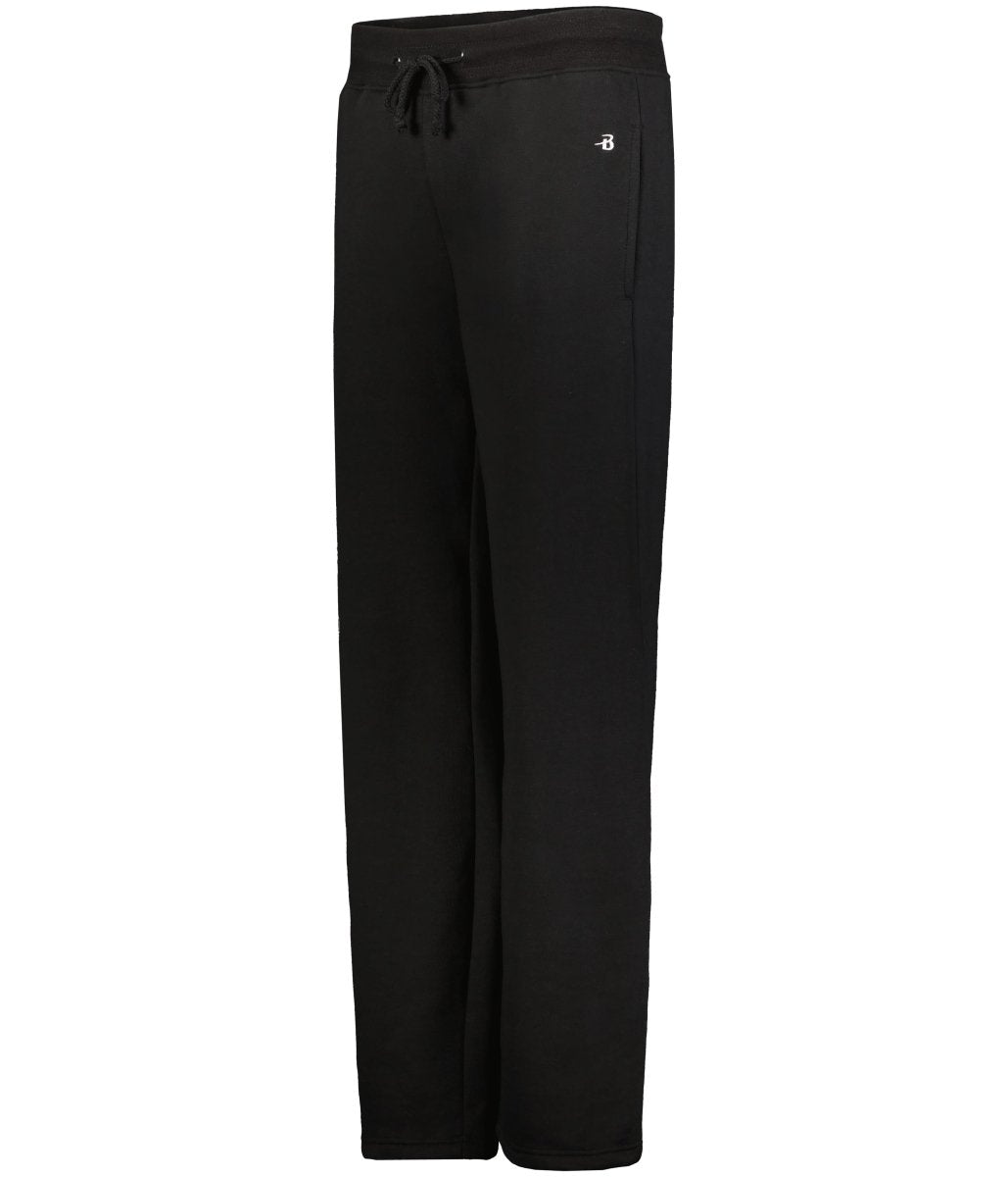 Augusta Sportswear LADIES OPEN BOTTOM FLEECE PANT 127800 BLACK S