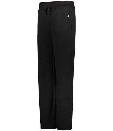 Augusta Sportswear LADIES OPEN BOTTOM FLEECE PANT 127800 BLACK S