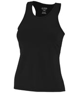 Augusta Sportswear Ladies Poly/Spandex Solid Racerback Tank 1202 BLACK S
