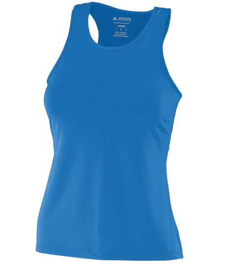 Augusta Sportswear Ladies Poly/Spandex Solid Racerback Tank 1202 ROYAL S