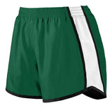 Augusta Sportswear Ladies Pulse Shorts 1265 DARK GREEN/WHITE/BLACK S