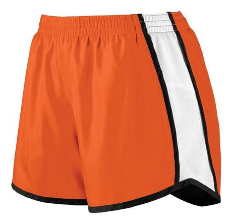 Augusta Sportswear Ladies Pulse Shorts 1265 ORANGE/WHITE/BLACK S