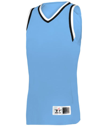 Augusta Sportswear LADIES RETRO BASKETBALL JERSEY - Augusta Sportswear A55000 COL BL/BLACK/WHITE (BA) S