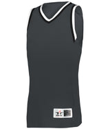 Augusta Sportswear LADIES RETRO BASKETBALL JERSEY - Augusta Sportswear A55000 GRAPHITE/BLACK/WHITE (BA) S