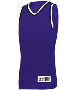 Augusta Sportswear LADIES RETRO BASKETBALL JERSEY - Augusta Sportswear A55000 PURPLE/BLACK/WHITE (BA) S