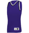Augusta Sportswear LADIES RETRO BASKETBALL JERSEY - Augusta Sportswear A55000 PURPLE/BLACK/WHITE (BA) S