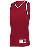 Augusta Sportswear LADIES RETRO BASKETBALL JERSEY - Augusta Sportswear A55000 RED/BLACK/WHITE (BA) S