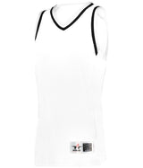 Augusta Sportswear LADIES RETRO BASKETBALL JERSEY - Augusta Sportswear A55000 WHITE/BLACK/WHITE (BA) S